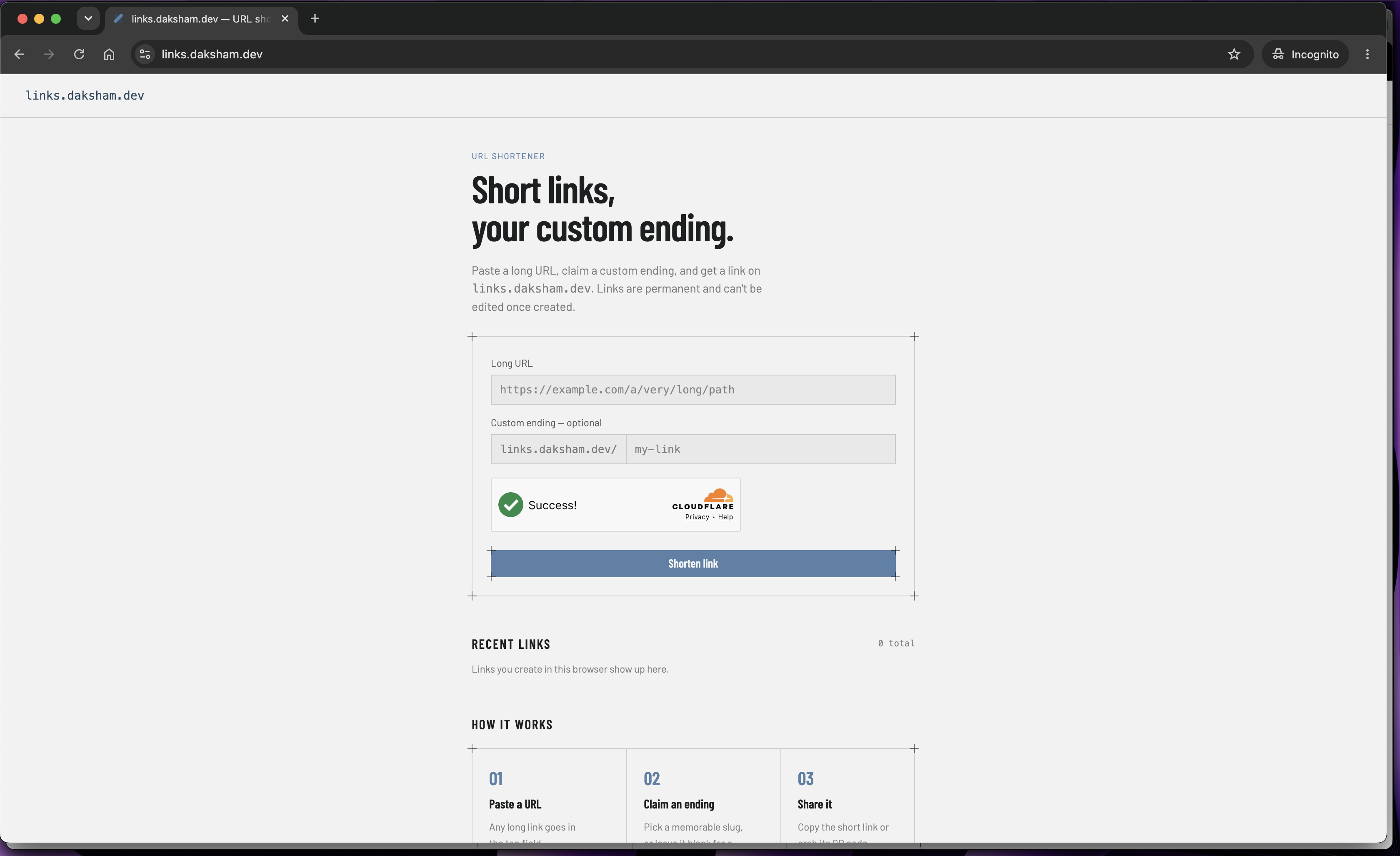 links.daksham.dev preview